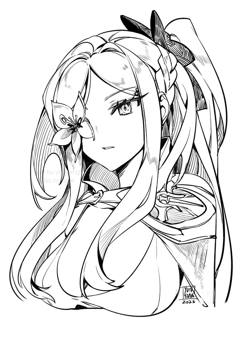 More IPad stuff! Lineart practice c: #Drakengard3