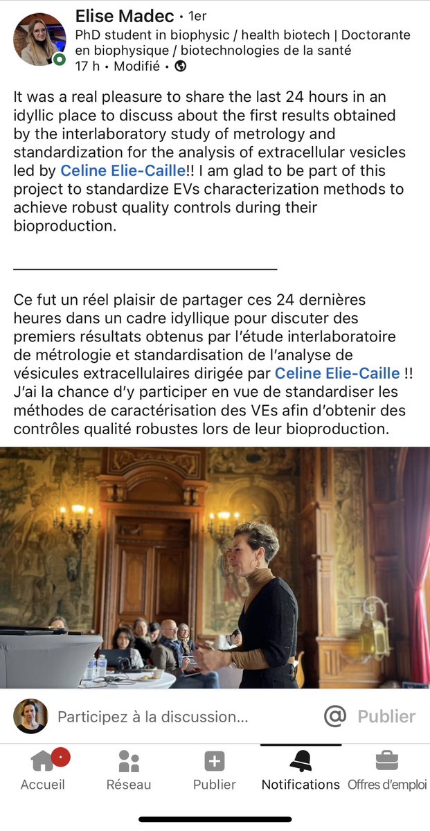 Following yesterday's seminar at the Chateau de Villersexel, here are some pleasant feedbacks to read from members of the consortium of the interlaboratory study that I am leading ☺️