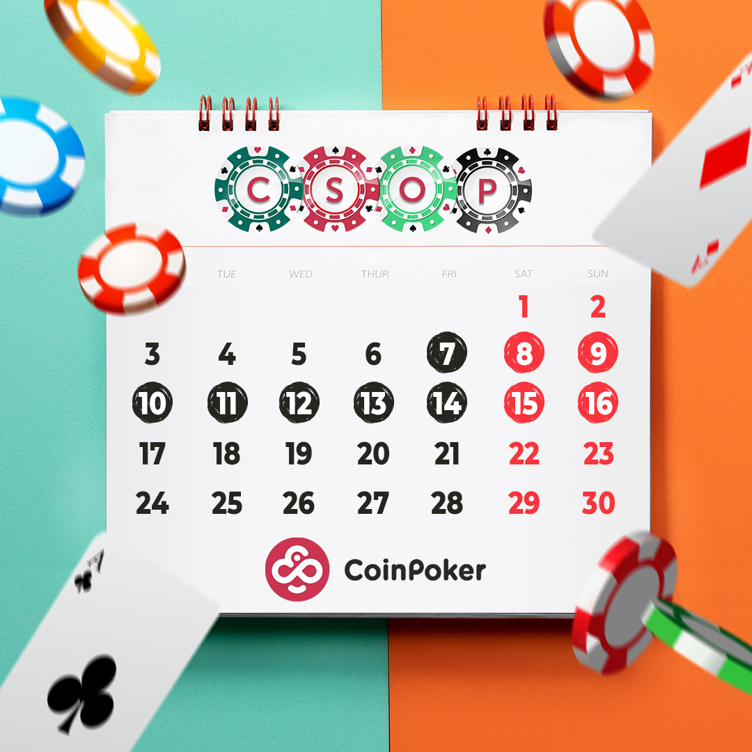 CoinPoker_OFF's tweet photo. CSOP is here! Are you with us! 3 events a day. Do not miss a chance to win Huge π₯
https://t.co/upjv9Ida98
#poker #crypto #cryptopoker #pokercrypto #casino #slots #pokeronline #pokerface #pokernight https://t.co/WPCISiz8JI