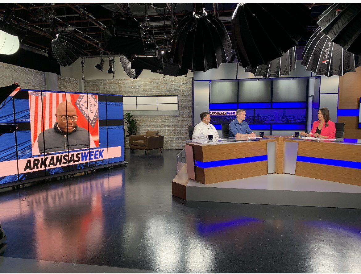 FEMARegion6's tweet photo. 📍Today #FEMARegion6 had an opportunity to discuss FEMA assistance and signs of fraud on @ArkansasPBS
Thank you to all of our local partners for all the hard work & support during this time. 🤝#ArkansasWeek
Tune in tonight @ 7:30CT to watch the segment. https://t.co/R4NhDC45XO
