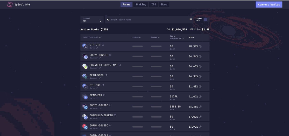 Yield bonding has already started! Yields are already higher than on Convex/Aura!

Earn fresh SPR tokens; no need to claim anymore! Your yield is already working for you. Stake &amp; forget as COILs multiply

🌀Join us now: spiral.farm/farms  

#COIL #SPR #DeFi #YieldFarming