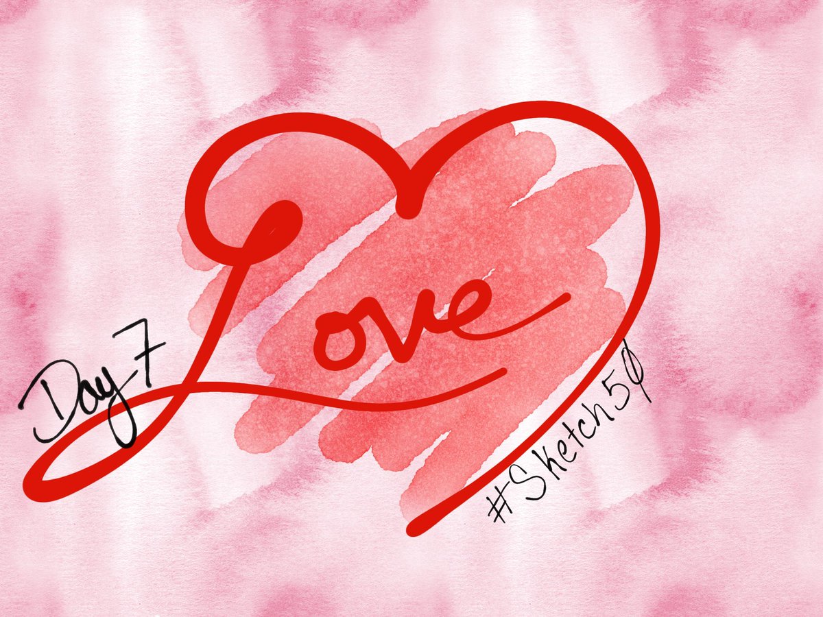 iTeachTechEdu's tweet photo. Day 7: Love ♥️ 
Sketched in #Sketches by @Tayasui_apps 
#Sketch50 #EveryoneCanCreate https://t.co/2Xcmog0HEW