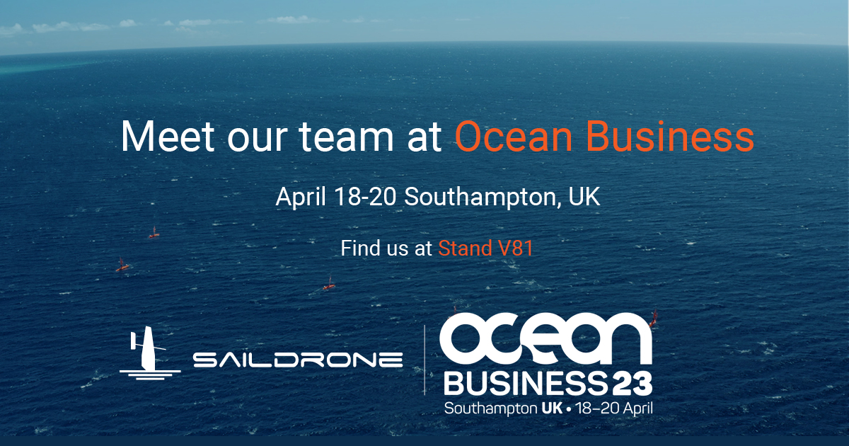 saildrone's tweet photo. Saildrone is looking forward to seeing you at @OceanBusiness 2023! #oceanbuzz #oceanbiz Click the link to register:
https://t.co/PildBPF6vR https://t.co/CeQVQwqLC1