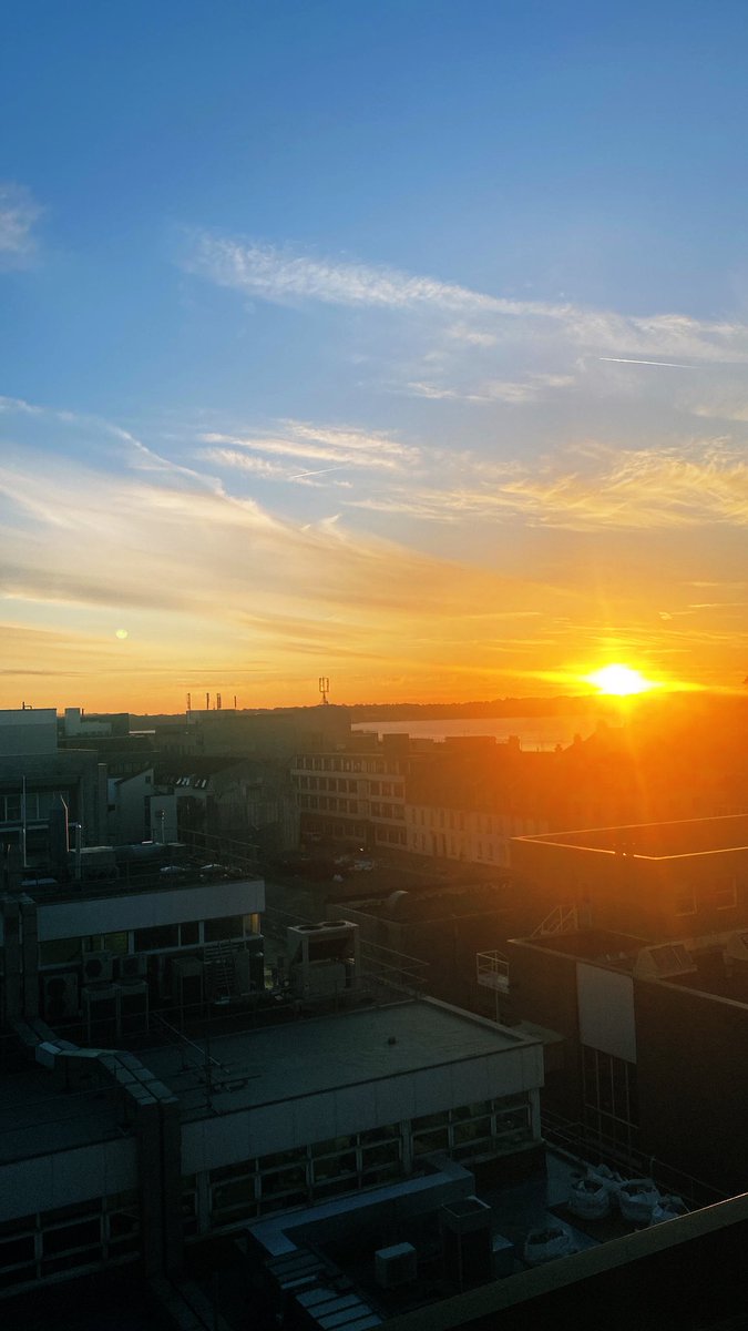 Sunsets from the 4th floor 💛