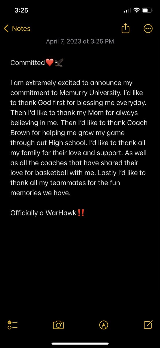ggraciegarcia's tweet photo. Officially a Warhawk ❤️🦅
#AGTG #Committed @CollegePark_GBB @Coach13Murray @riceplatinum @McMurry_WBB https://t.co/CMvFhcSB7F