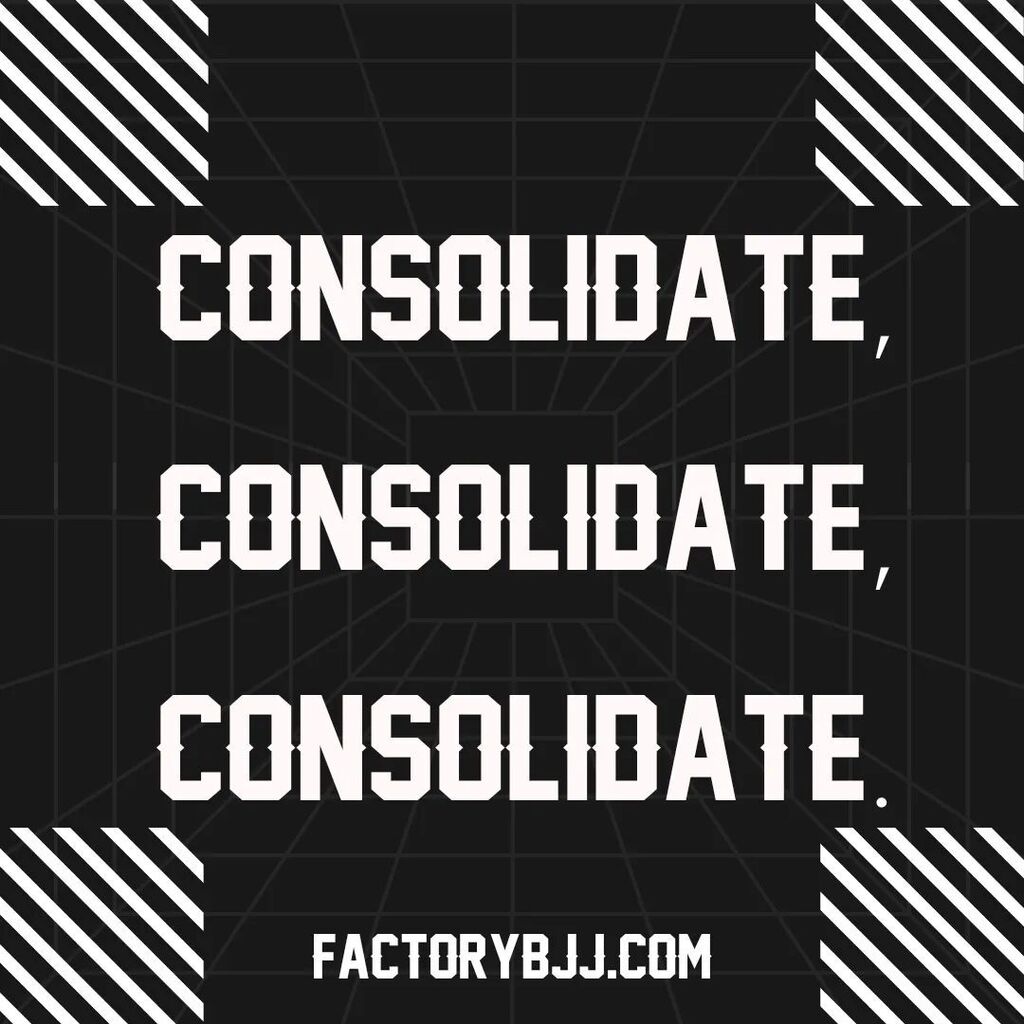FactoryBJJ's tweet photo. Earlier this week in our competition class I talked about the idea of consolidation. ⁣
⁣
As an example I said that it’s easy to get distracted by the possibility of setting up the submission before you’ve actually consolidated the guard pass.⁣
⁣
In t… https://t.co/G8FkVNTEiW https://t.co/1fD4GX9zqT