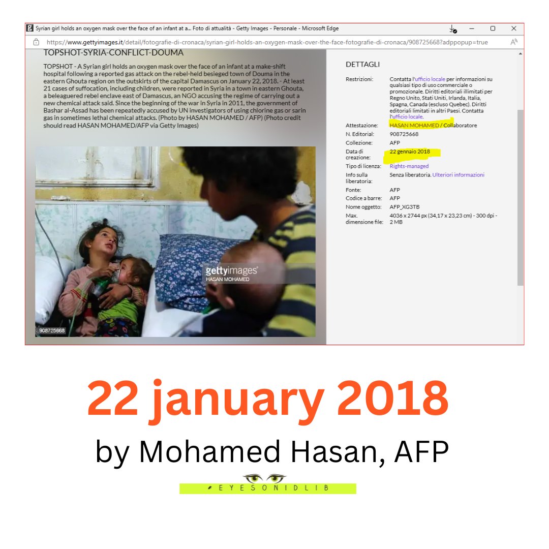 EyesOnIdlib's tweet photo. #Douma
โ๏ธThis photo was taken on January 22 2018.
Not on 7 April 2018!
I must say this to respect the victim and the story.
Photo by Mohamed Hasan, AFP.#Gettyimages
(I remembered. I started with the selfie gesture used for #Doumasuffocating) that day. I remembered the photo https://t.co/e2PZ7s92P6