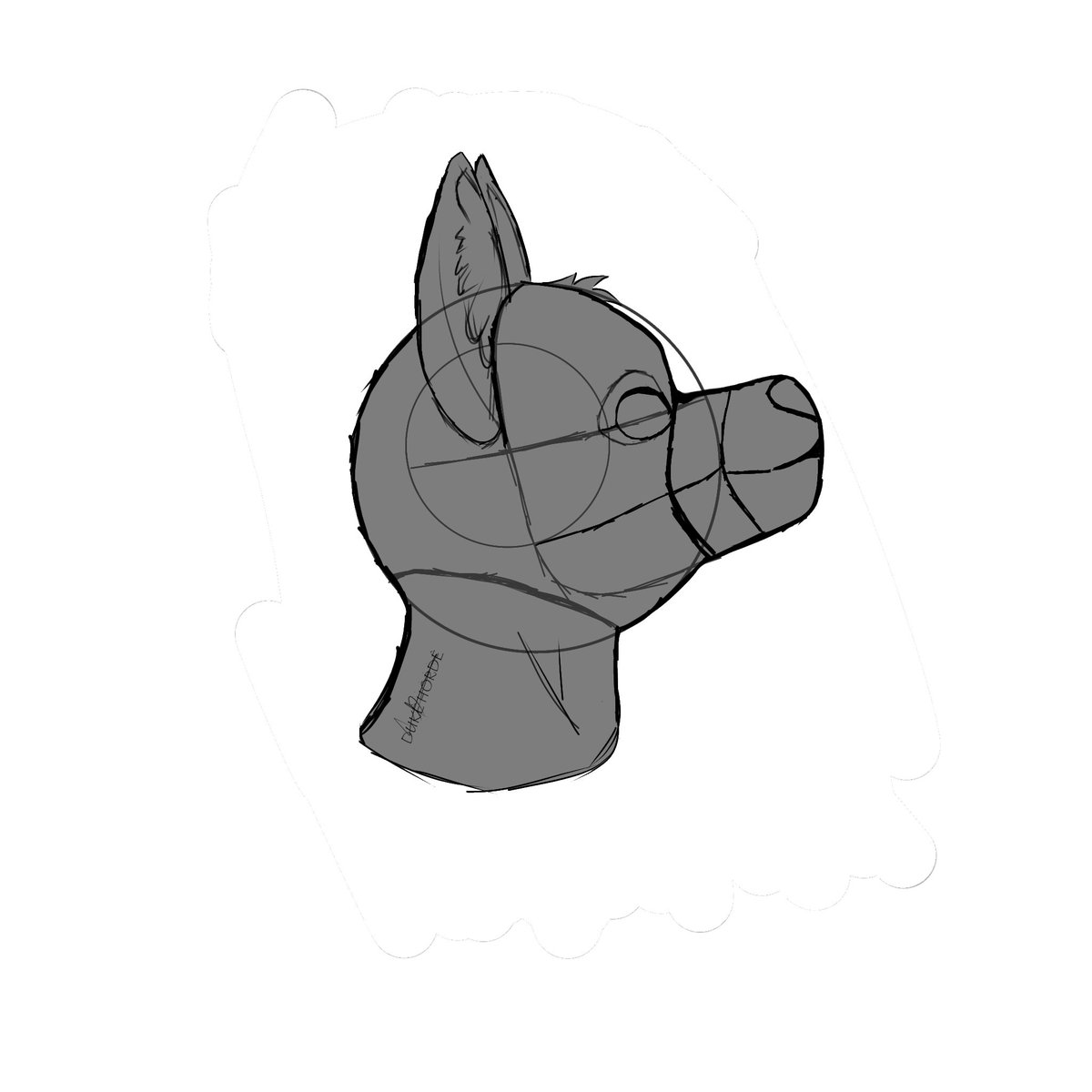 Learning how to draw head base's and its angles