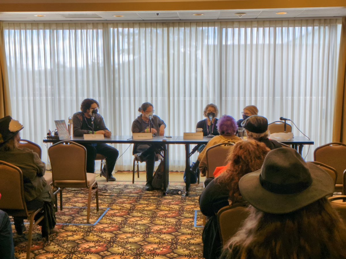 Thanks to our panelists V Whitlock, GOH <a href="/lynnemthomas/">Lynne M. Thomas 🏳️‍🌈🦄🚀</a>, Shalee &amp; Monte Lin. #NWC45 #DOCTORWHO