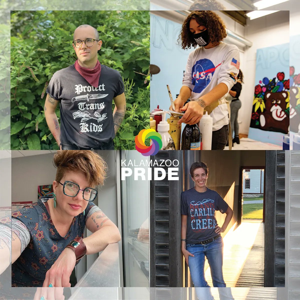 outfrontkzoo's tweet image. OUTFRONT Kalamazoo | Pride 365 | Pride 365 Artists

This year we selected four local artists from the LGBTQIA2S+ community to create designs for our Pride 365 shirts and merchandise. We cannot wait to share their designs with you in upcoming posts. #AlwaysOutFront #Pride365 #art