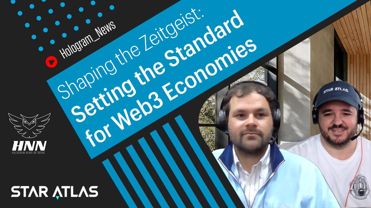 StarAtlasRadio's tweet photo. 🎙️If you haven't heard the @Hologram_News interview with @data_bros and @StarDustEconomy WORRY NOT! today at 12PST/15EST/19UTC we will be playing the interview on https://t.co/bjFOyFyTzi

Come join us!

#WeAreStarAtlas #StarAtlasRadio https://t.co/L0EECwFHQR