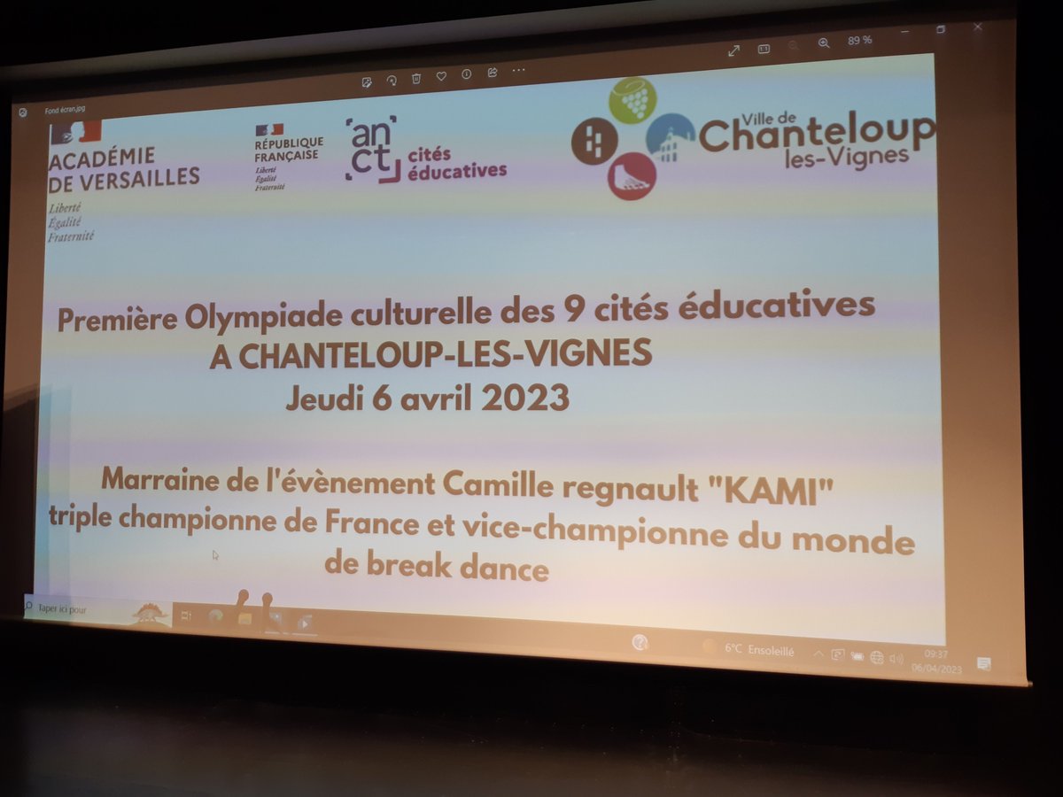 Prefet78's tweet photo. La ville de @ChanteloupLV  a accueilli la première olympiade culturelle des cités éducatives, en présence de P. Courtade, préfet délégué #ÉgalitéDesChances,  la maire @CatherineArenou &amp; @lair_sandrine, directrice @acversailles. https://t.co/ojrp0oM3hZ