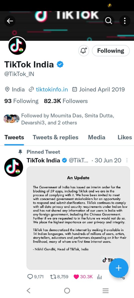 PialyH's tweet photo. @TikTok_IN Thanks for your important articles. https://t.co/CywBQcfPbc