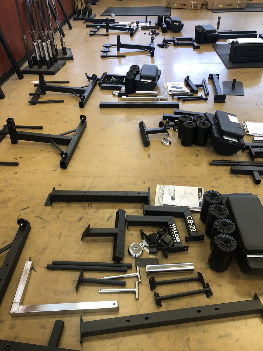 CoachRPringle's tweet photo. How it started/How it Finished. Thank you @ValorFitness_ for the new Glute Ham Developers. Continuing to improve and update our weight room. @LakeGibsonFB be ready next week we will be using them! #BOE #BraveBuilt #BRAVE https://t.co/mPduRcGaoy