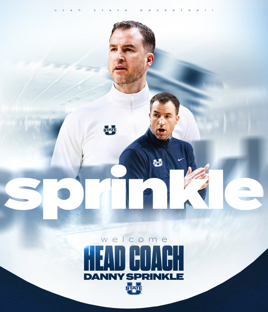 𝐓𝐡𝐞 𝐒𝐩𝐫𝐢𝐧𝐤𝐥𝐞 𝐄𝐫𝐚 𝐢𝐬 𝐇𝐄𝐑𝐄!

Welcome our newest Head Coach Danny Sprinkle to the @USUBasketball Family!

➡️ bit.ly/41buBOg

#AggiesAllTheWay