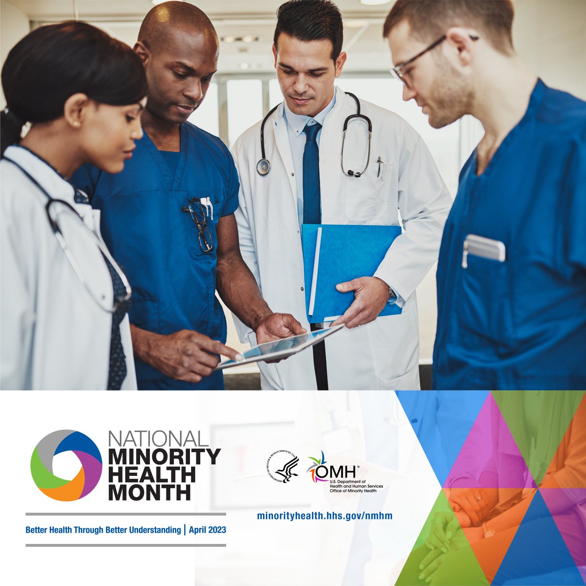 RenoAccept's tweet photo. Our communities can help us all obtain Better Health Through Better Understanding. This #NMHM23 @MinorityHealth highlights how improving health communication for all can help us advance health equity for racial and ethnic minorities and #AIAN populations. https://t.co/nlpJbUUBz5 https://t.co/KgsAno4UDA
