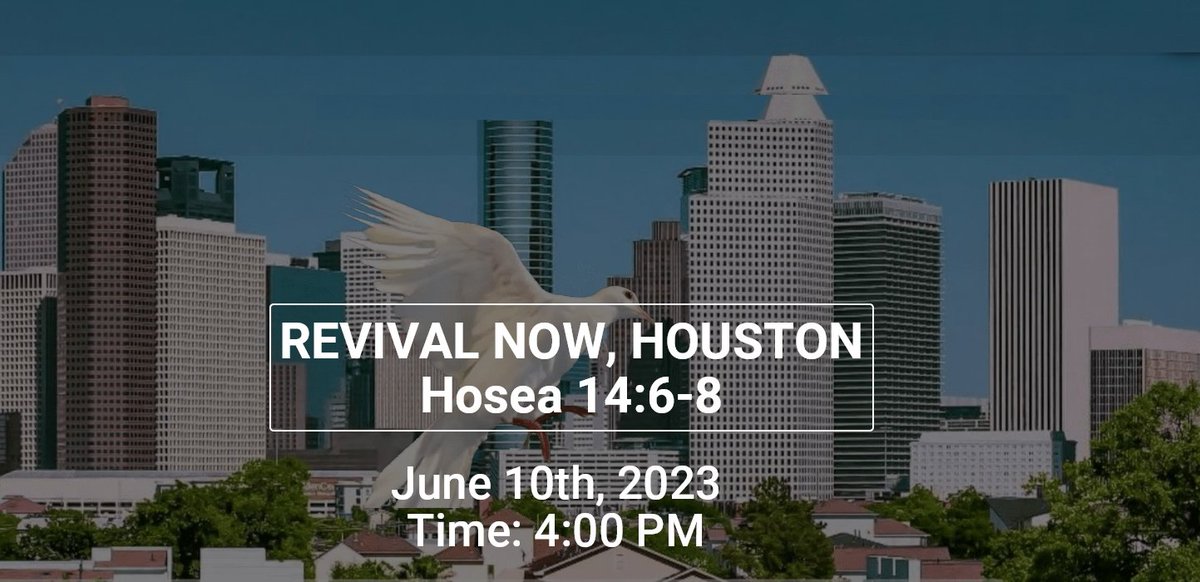 HoustonPrayer's tweet photo. Let's come together as a community to seek God's face at Revival Now, Houston with Pastor EA Adeboye. Invite your friends and family to join us at Delmar Fieldhouse, Houston Texas. #SaveTheDate June 10 #Houston #houstontexas https://t.co/vMU5BUtLPL
