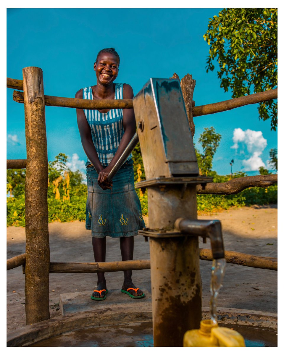 charitywater's tweet photo. This #WorldHealthDay, we’re celebrating all the different kinds of health that are impacted by clean water — a variety clearly displayed by this vibrant community in northern Uganda. https://t.co/8eXvBd6TDJ