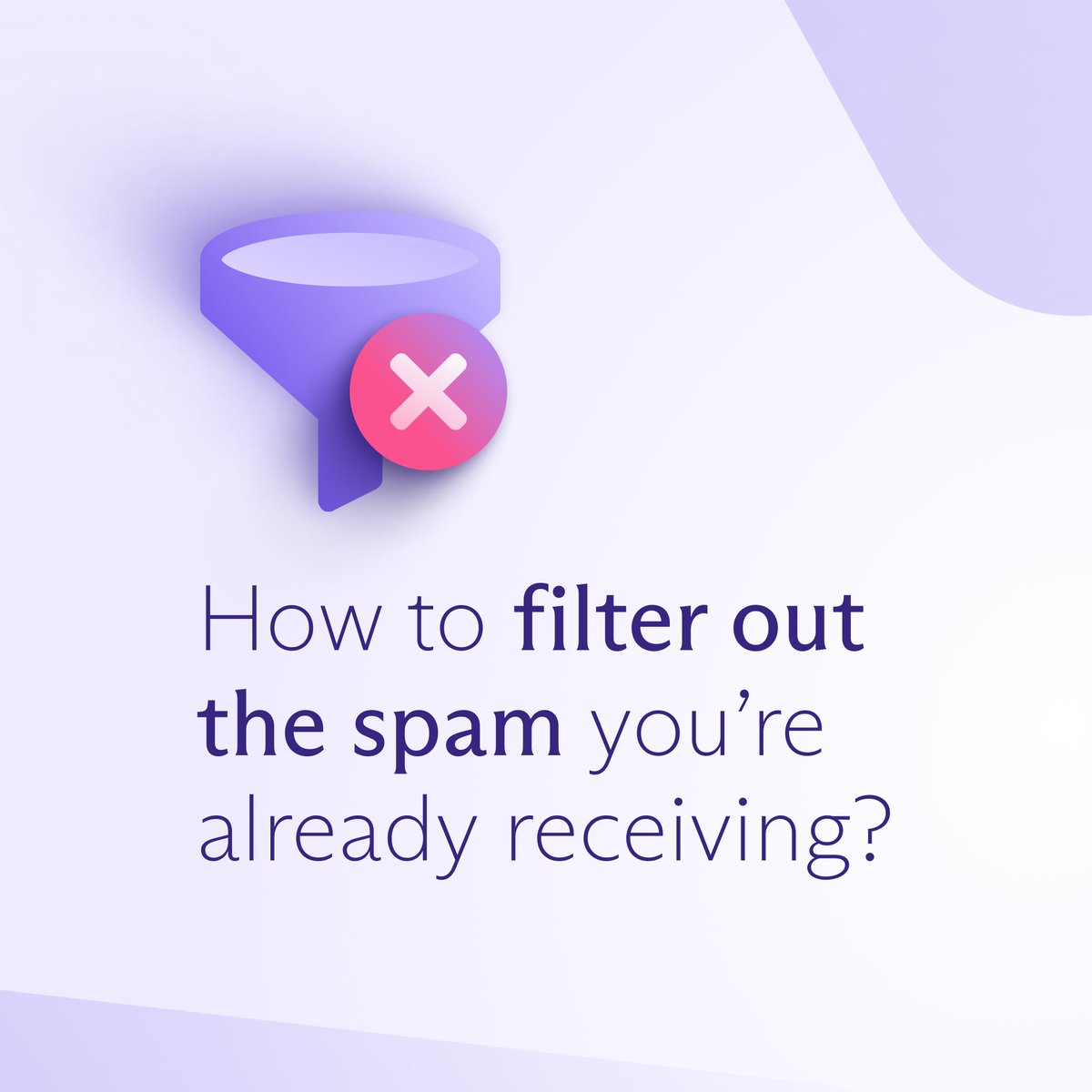 ProtonMail's tweet photo. Too much #spam in your #inbox?🗑️ 

Proton Mail gives you the tools to reduce it and make sure it doesn’t find its way back to you. 🧵 (1/4) https://t.co/H4oM86F7Pg