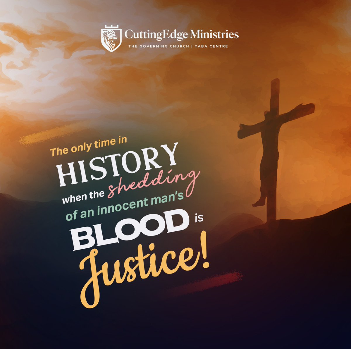 TGCYaba's tweet photo. Today, we remember the sacrifice You paid on the cross.
You took upon yourself our shame,
Bore our sins upon the tree,
So we might live forevermore,
And from the bondage of sin,
We were set free.

#GoodFriday https://t.co/thUbMp7UwN