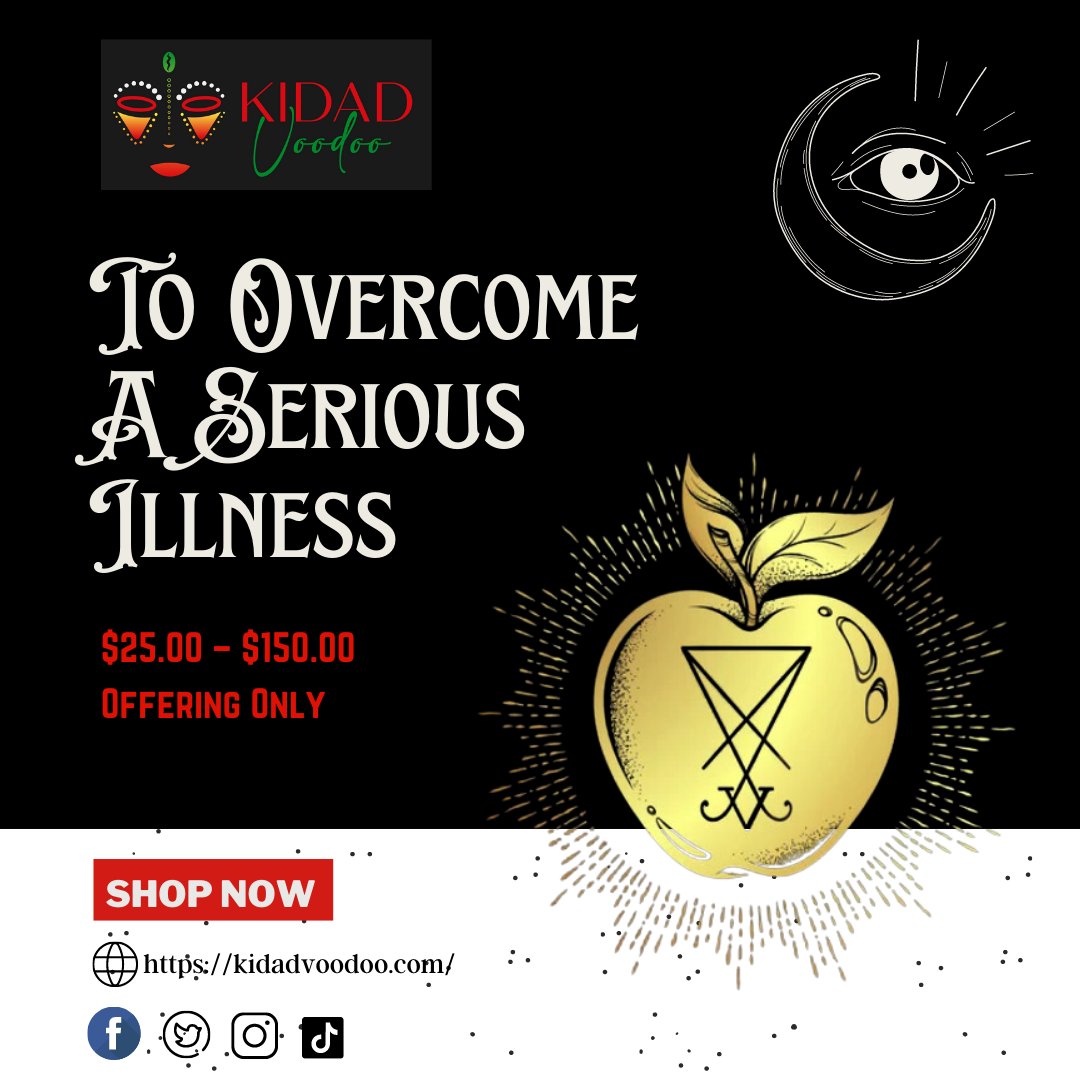 KidadVoodoo's tweet photo. To Overcome A Serious Illness. $25.00 – $150.00 Offering Only

Order Now 👉👉 https://t.co/62VZwOa7Dc  

#overcomeillness #loveouagngacandle #magic #blackmagic #spell #bindingalover #lovebinding #kidauoodoo #fastluckcandle #jupitertalisman #mansiontalisman #loveouangacandle https://t.co/1QtzSGr8c8