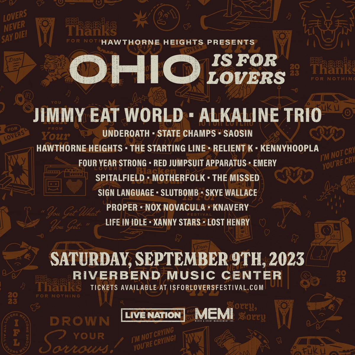 OHIO is for lovers. see you in september cincy