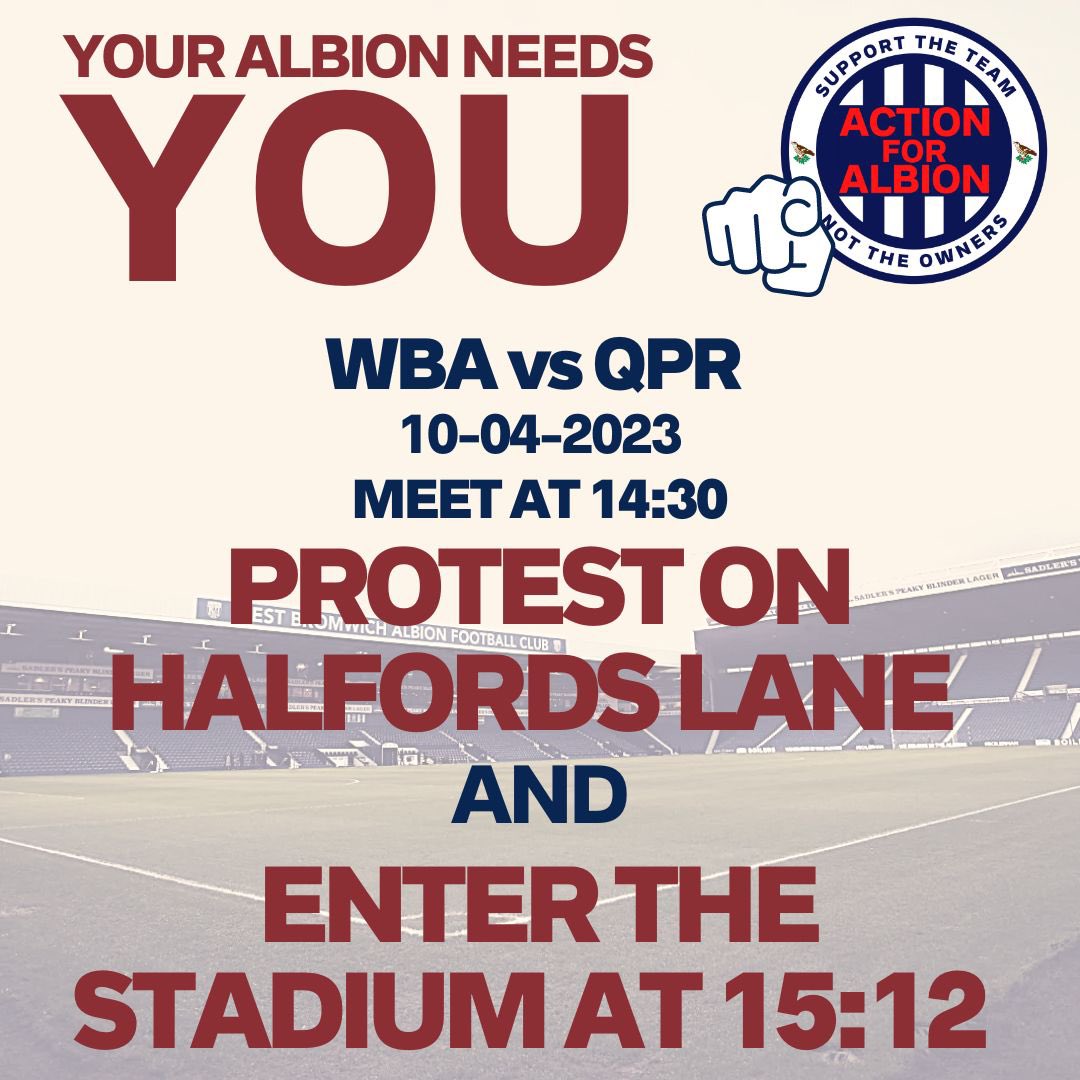 Albion_IST's tweet photo. We will fully support the team as always when we enter the stadium but we feel now is the time for further action. Check socials for plans for Norwich. We felt we had to act for Monday, so retweet and share far and wide. Thanks as always for the support 

#LaiOut
#StayOutFor12 https://t.co/b5jHDCluSu