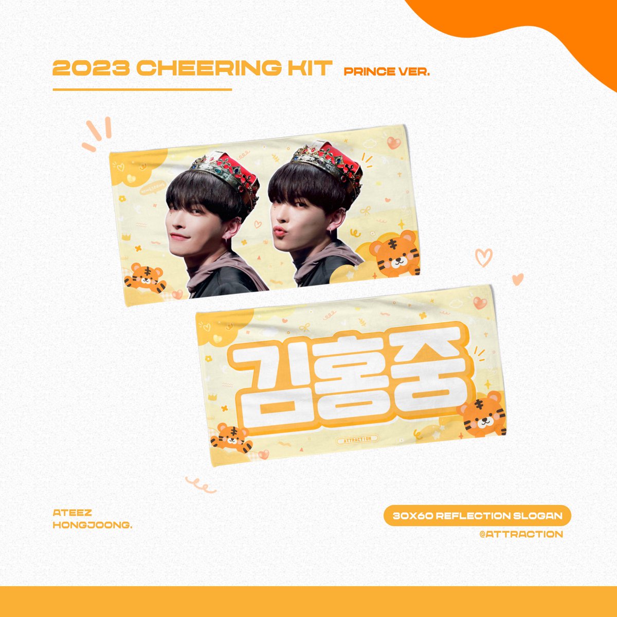 Attraction_1107's tweet photo. 𝟐𝟎𝟐𝟑 𝑪𝒉𝒆𝒆𝒓𝒊𝒏𝒈 𝑲𝒊𝒕
🐯👑➰🏎️ 🏁

📅:2023/04/08 ~ 2023/4/13
🔗:https://t.co/oqTMkS4DxH

💖RT추첨 두 분께 슬로건을 드립니다💖
-If you want to open the overseas G.O, pls DM

#에이티즈 #ATEEZ #홍중 #HONGJOONG https://t.co/0pjoQTQVpd