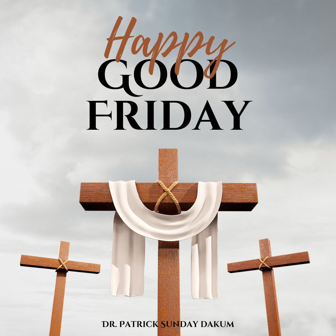 PatrickDakum's tweet photo. May this Good Friday bring peace, love, and blessings to you and your loved ones. And as we celebrate Easter, may it be a time of renewal and hope. 
Wishing you all a happy and blessed day! ✝️ https://t.co/JHmEi6gqzj