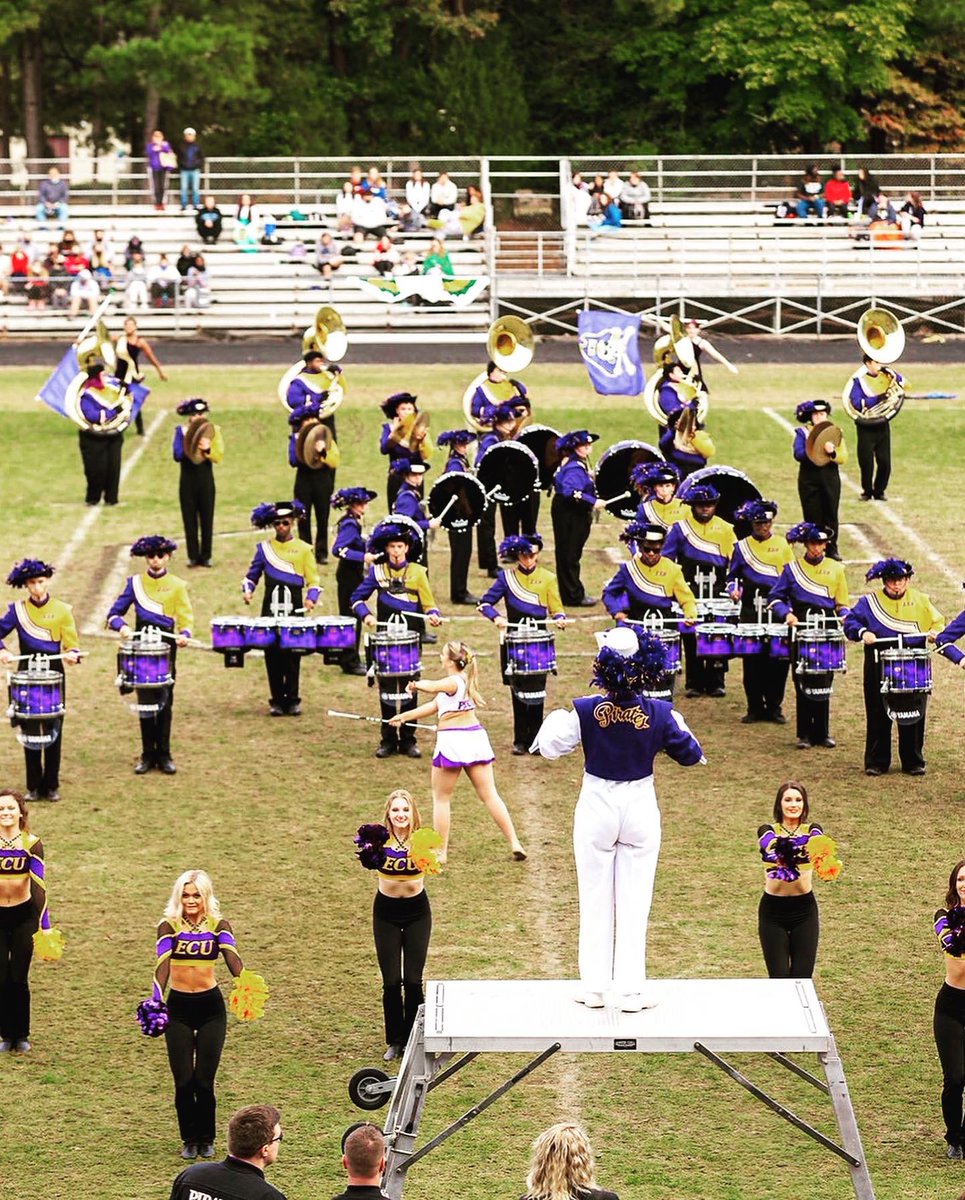 Next Weekend is the ECU Drumline’s first Day of Drumming! 9am-4pm at the College Hill Field at the intersection of College Hill Drive and 10th Street. 

You are able to sign up via the form on the Marching Pirates website at marchingpirates.org/days-of-drummi… 

Go Pirates ! 🏴‍☠️ 🥁