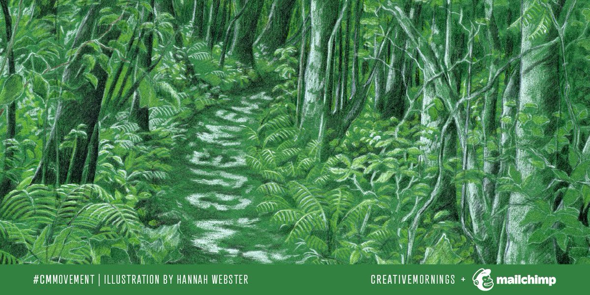 CM_RDU's tweet image. April’s theme is Movement, chosen by @cm_wlg, illustrated by Hannah Webster, and presented by @Mailchimp. 📅 Our #CMMovement event will be announced soon - stay tuned for updates! #CreativeMornings #cmrdu #raleighnc