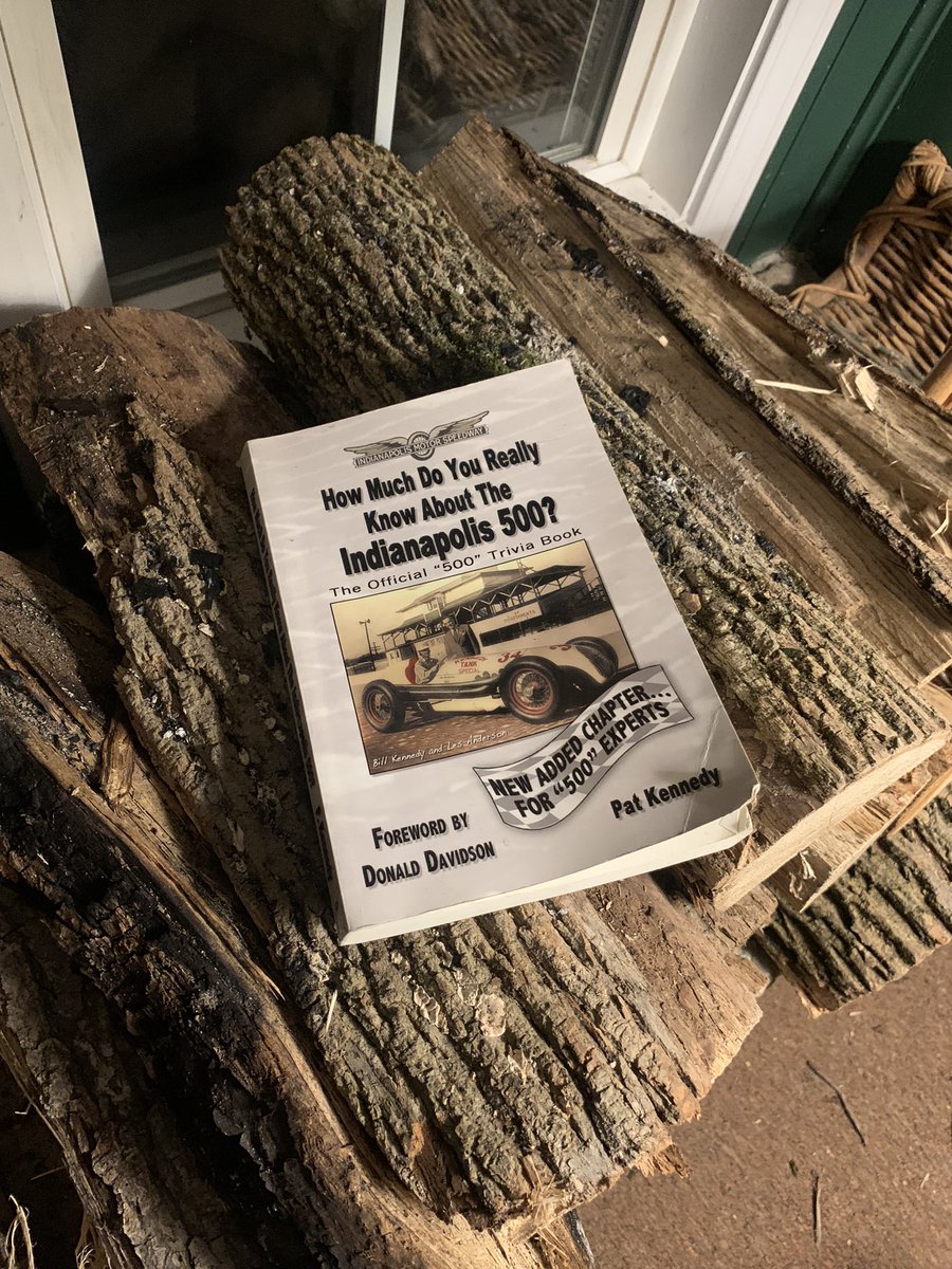 500Indy1911's tweet photo. I’m in a cabin for the weekend and look what book was on the end table.
How did they know?!
@IMS || #DonaldDavidson || #Indy500 || #IsItMayYet https://t.co/H4aQwWkon8