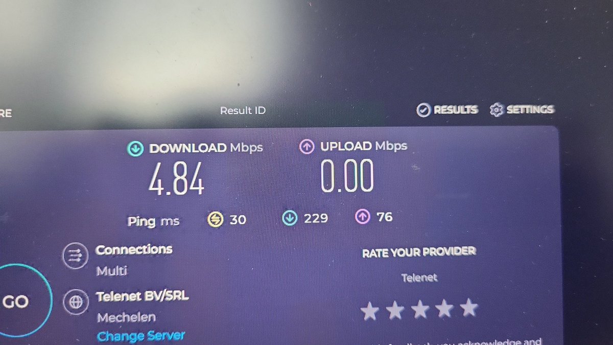 Hier betalen we dan 60 euro voor. Dag 3 met 'Supersnel internet' #telenet