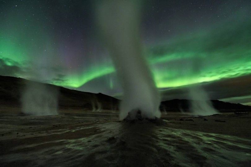 Steam Towers in Iceland. (Photo Stéphane Vetter)