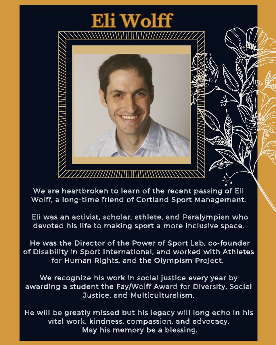 In memory of Eli Wolff, 1977 to 2023.