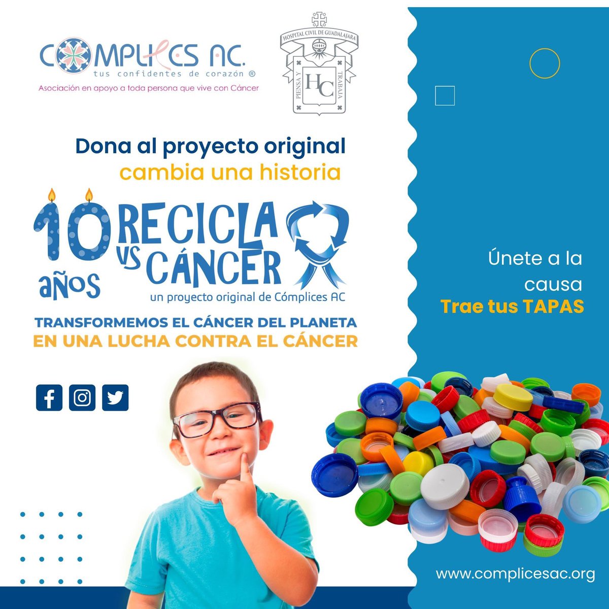 ReciclaVsCancer's tweet photo. @ComplicesAC @HospitalCivil https://t.co/S3BY0pUJwZ