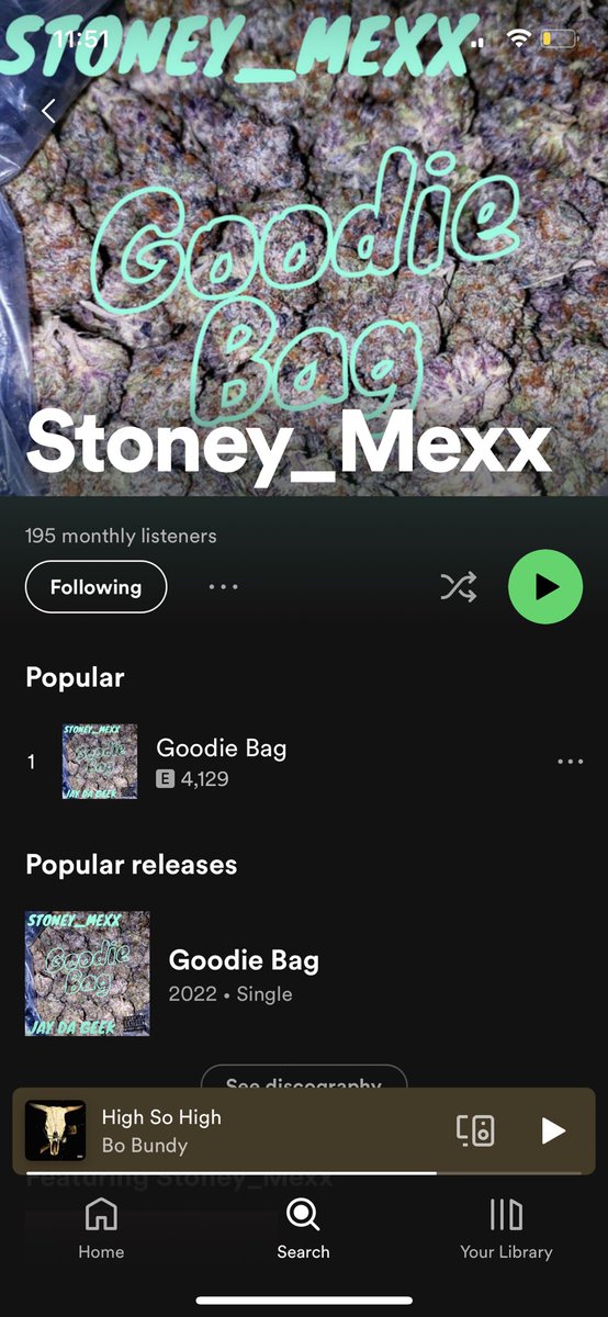 MexxStoney's tweet photo. Not gonna lie super excited how the goodie bag single is doing and 100 bandz we are running up streams and listeners and now time to create more dope music #acomplished #milestone #canada #Texas #Mexico #Missouri https://t.co/vwS7IqUx9O