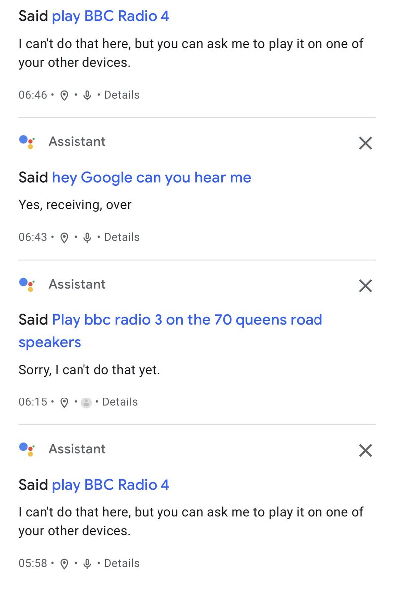 PipTheObscure's tweet photo. @googlenesthelp 

Why has BBC radio stopped working on all google nest devices?  No routines now work with BBC radio, and no voice commands. We have seven nest devices and  now no access to BBC radio! https://t.co/mRROCwB2dy
