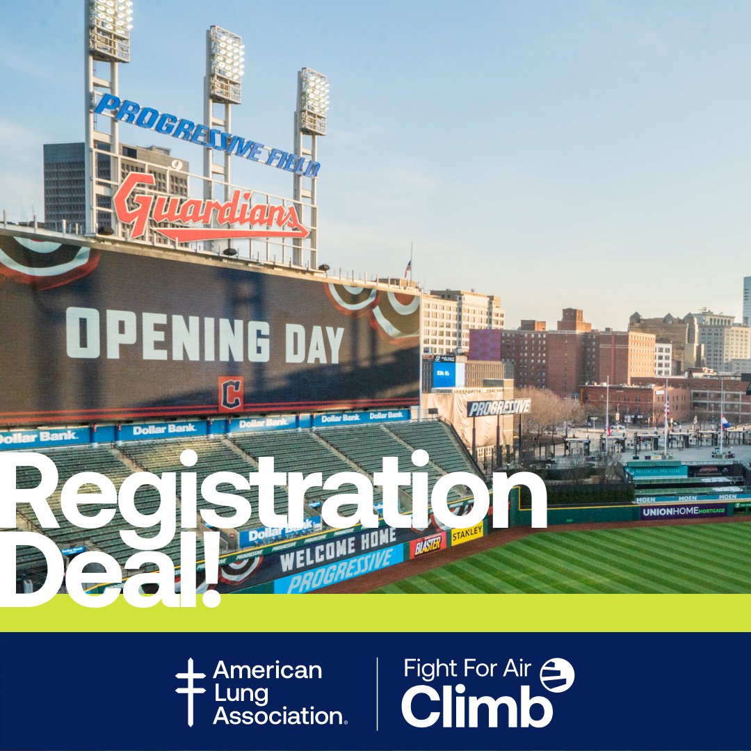 Did you know that the team we have come to know and love as the #ClevelandGuardians was originally formed in 1894? To celebrate home opening day today, reg for our Fight For Air Climb in Cleveland will be $18.94 all weekend! Visit ClimbCleveland.org to register today! #FFAC