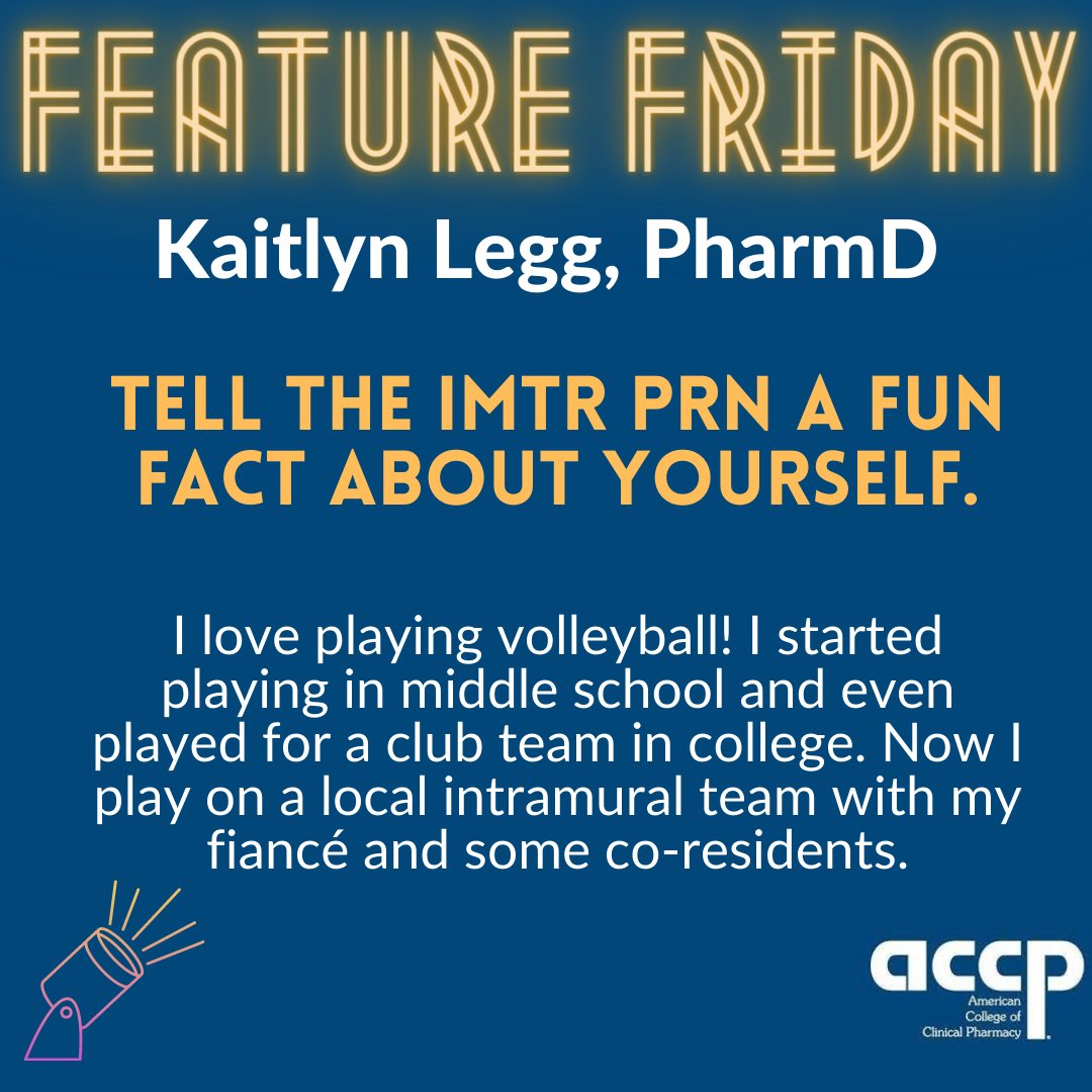 #FeatureFriday🔦 ✨Kaitlyn Legg is a PGY2 in SOT at the University of Maryland Medical Center. Check out her episode on the safety and efficacy of everolimus initiation from the first months after liver transplantation on the mTOR You Know podcast, on Apple and Spotify! 💊