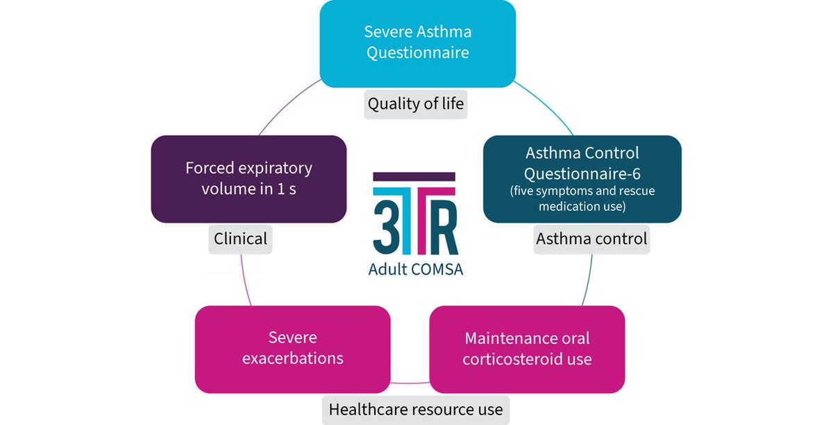 ERSpublications's tweet photo. ERJ: A European multi-stakeholder working group has reached a consensus on Core Outcome Measures sets for paediatric and adult Severe Asthma (COMSA). These should inform future clinical trials and enhance comparability of findings. https://t.co/wfuWSnjDJi https://t.co/cb1tBUw2SB