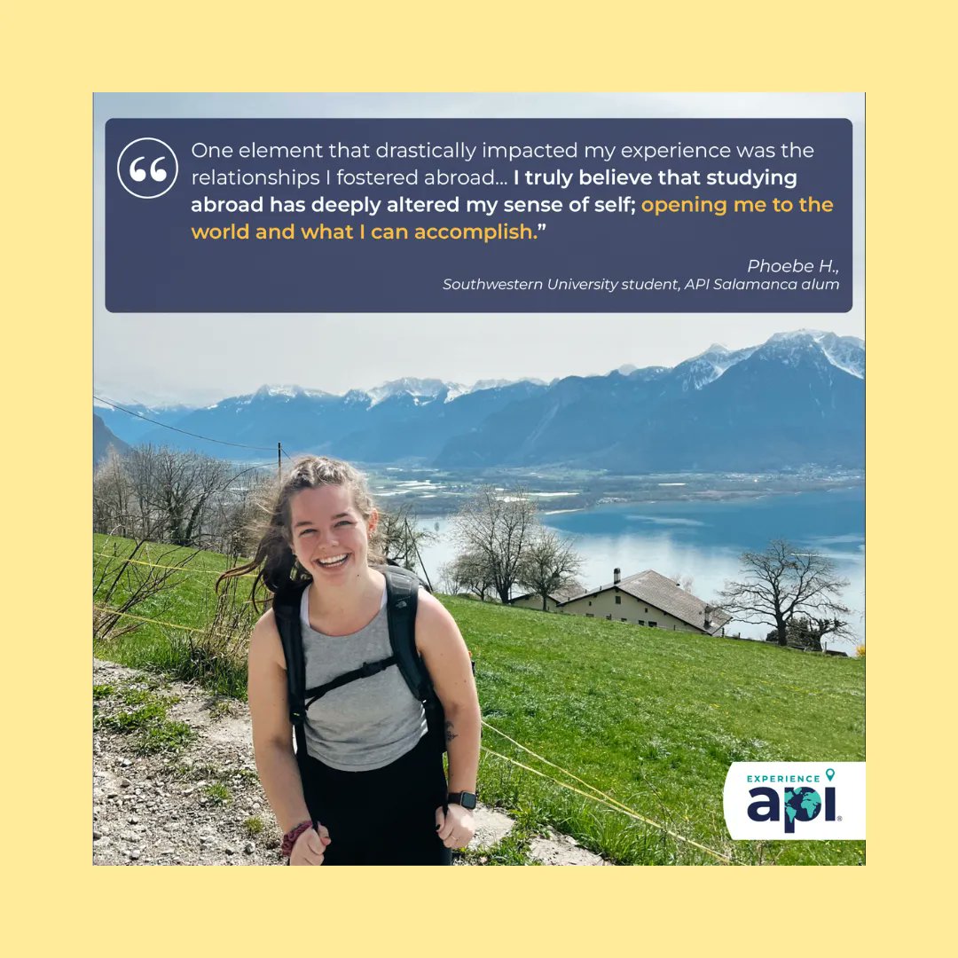 SU_GoAbroad's tweet image. Congratulations to our study abroad peer mentor Phoebe Hamilton! She won first place in the "#ISpyAPI" category in API's photo contest!
If you are interested in studying abroad like Phoebe, you can contact her at hamiltop@southwestern.edu to find out more. 
#SUGoAbroad