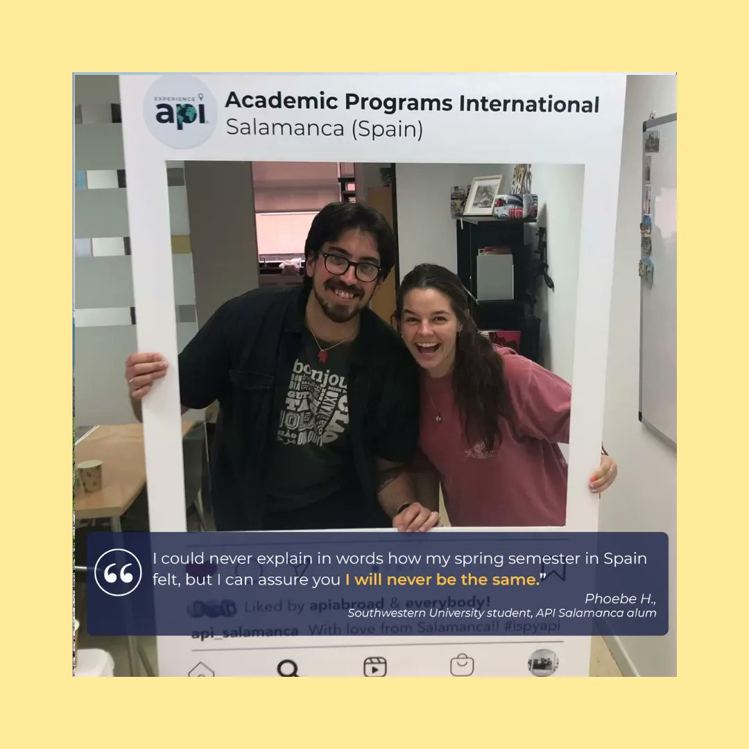 SU_GoAbroad's tweet image. Congratulations to our study abroad peer mentor Phoebe Hamilton! She won first place in the "#ISpyAPI" category in API's photo contest!
If you are interested in studying abroad like Phoebe, you can contact her at hamiltop@southwestern.edu to find out more. 
#SUGoAbroad