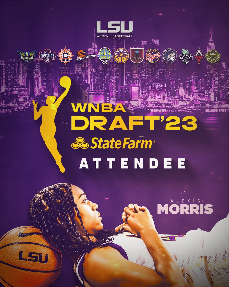 LSUwbkb's tweet photo. Alexis Morris (@AlexisMorrisWBB) has been invited to attend the WNBA Draft!

It will air on ESPN on Monday, April 10 at 6 p.m. CT live from New York City. https://t.co/S01imSaams