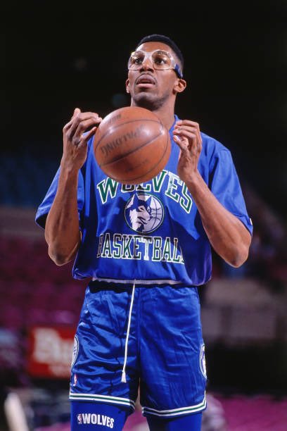 Thurl Bailey with incredible warm-up jacket Happy birthday Big T 