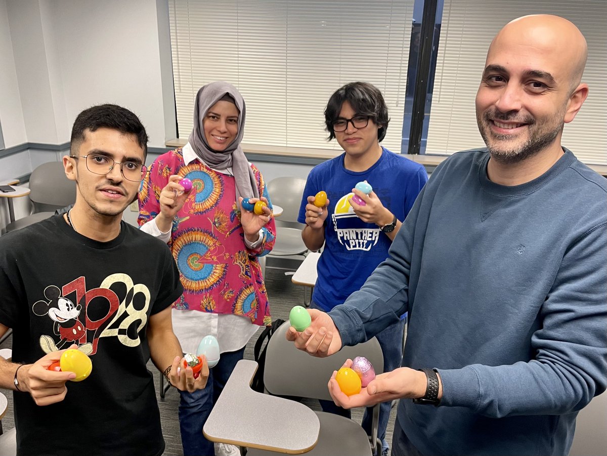 UPITT_ELI's tweet photo. ELI students had an "eggscellent" time finding chocolates, candy, and prizes during our Easter Egg hunt! #StudyEnglish #LearnEnglish #StudyInTheUSA #AcademicEnglish #StudyWithUs #IntensiveEnglish #YouAreWelcomeHere #EFL #EasterEggHunt https://t.co/dY2tW9CdeL