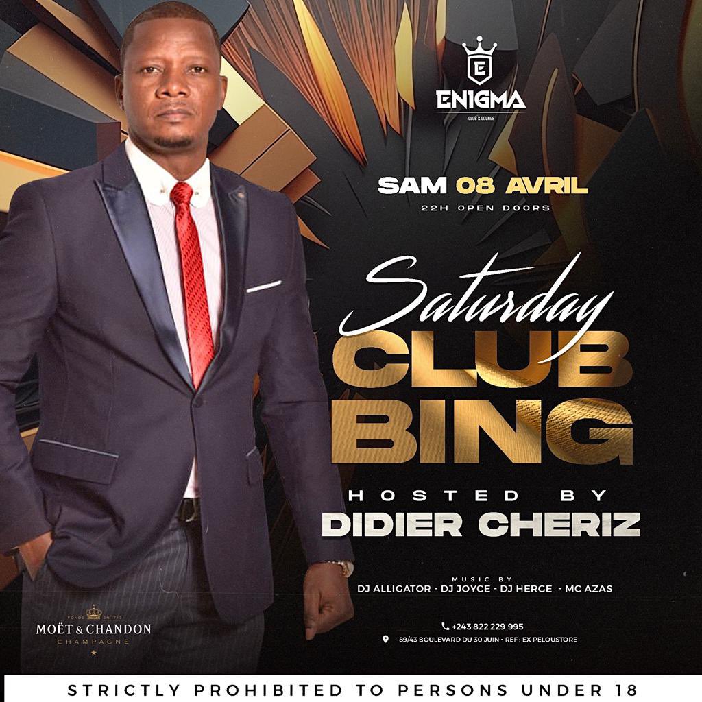 cherizdidier's tweet photo. #SaturdayClubbing Jour J-1🔥🔥🔥
📅 Samedi 8 Avril 
⏰ À partir de 22h00
📍ENIGMA CLUB 
🎙️ Didier Cheriz aka #PapaFraise 
Un samedi haut en couleur avec une ambiance unique et énigmatique 🎵  🍾🥂 https://t.co/PTSJNGVJZw