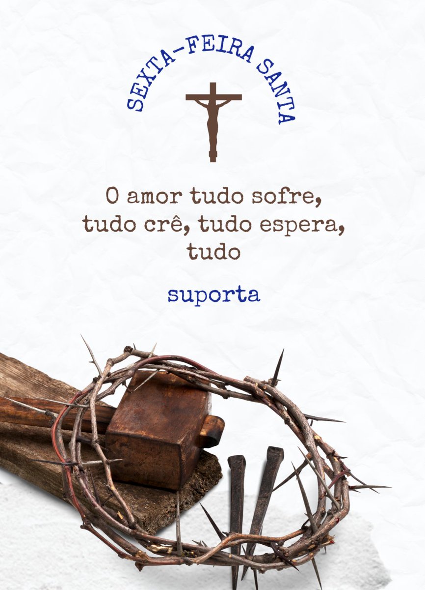 vaiquemquerrj's tweet photo. Dia de #reflexão Sexta-Feira da Paixão

Que este sentimento de amor ao próximo e compaixão permaneça em nós não só no dia de hj, mas em todos os dias do ano. https://t.co/Sr2MBnrf9m