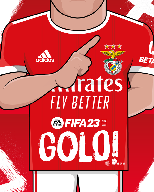 SLBenfica's tweet photo. ⚽ 10' GOOOOLOOOOO!!!

#SLBFCP | 1-0 | #EuAmoOBenfica #EASPORTSFIFA https://t.co/edTMaRprIN