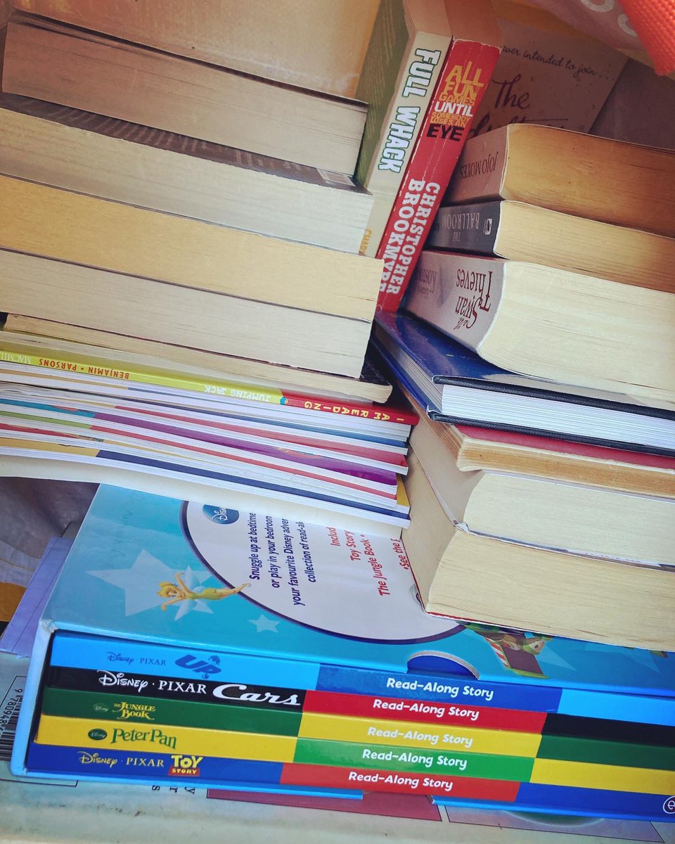 Cogglesford's tweet photo. 📚 Many thanks to the kind couple who left lots of books for our #BookSwap! 📚

If you’re in need of a new read, join us on Sun 23 April, 12-4pm. Bring a book, swap it, enjoy it! 

Our leftover books will be donated to the Community Larder &amp; local families. #YourLocalMill https://t.co/e5RcwPs5Be